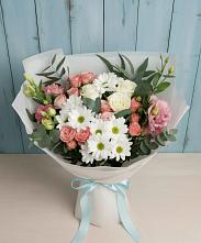 Букет цветов из:  Розы, Лизиантусы и Хризантемы #REPLACE_PRED# Кошехабль