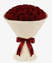 Букет 101 Бордовая роза Блэк Бакарра в Кошехабль