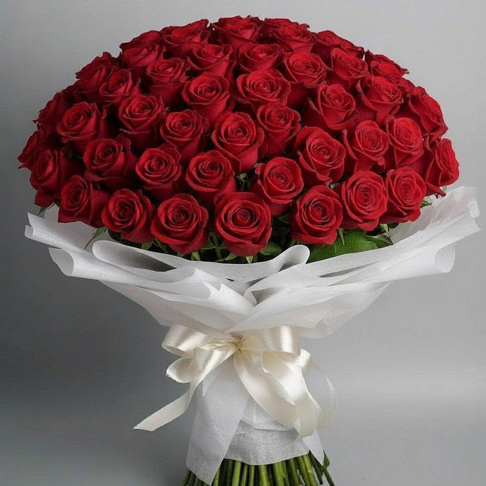 Букет 101 Красная роза Блэк Мэджик в Кошехабль