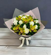 Букет цветов из:  Орхидеи и Розы #REPLACE_PRED# Кошехабль