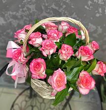 Цветочная композиция из Розы в корзине #REPLACE_PRED# Кошехабль