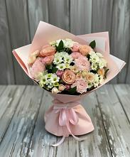 Букет цветов из:  Гвоздики, Розы и Хризантемы в Кошехабль