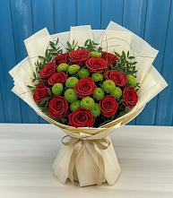 Букет цветов из:  Розы и Хризантемы #REPLACE_PRED# Кошехабль