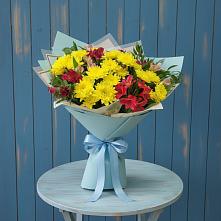 Букет цветов из:  Альстромерии и Хризантемы #REPLACE_PRED# Кошехабль