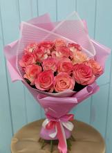Букет 15 Розовых роз Равель #REPLACE_PRED# Кошехабль
