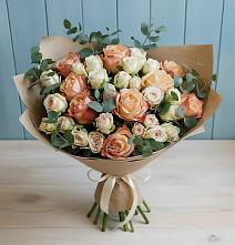 Букет цветов из:  Альстромерии и Розы в Кошехабль