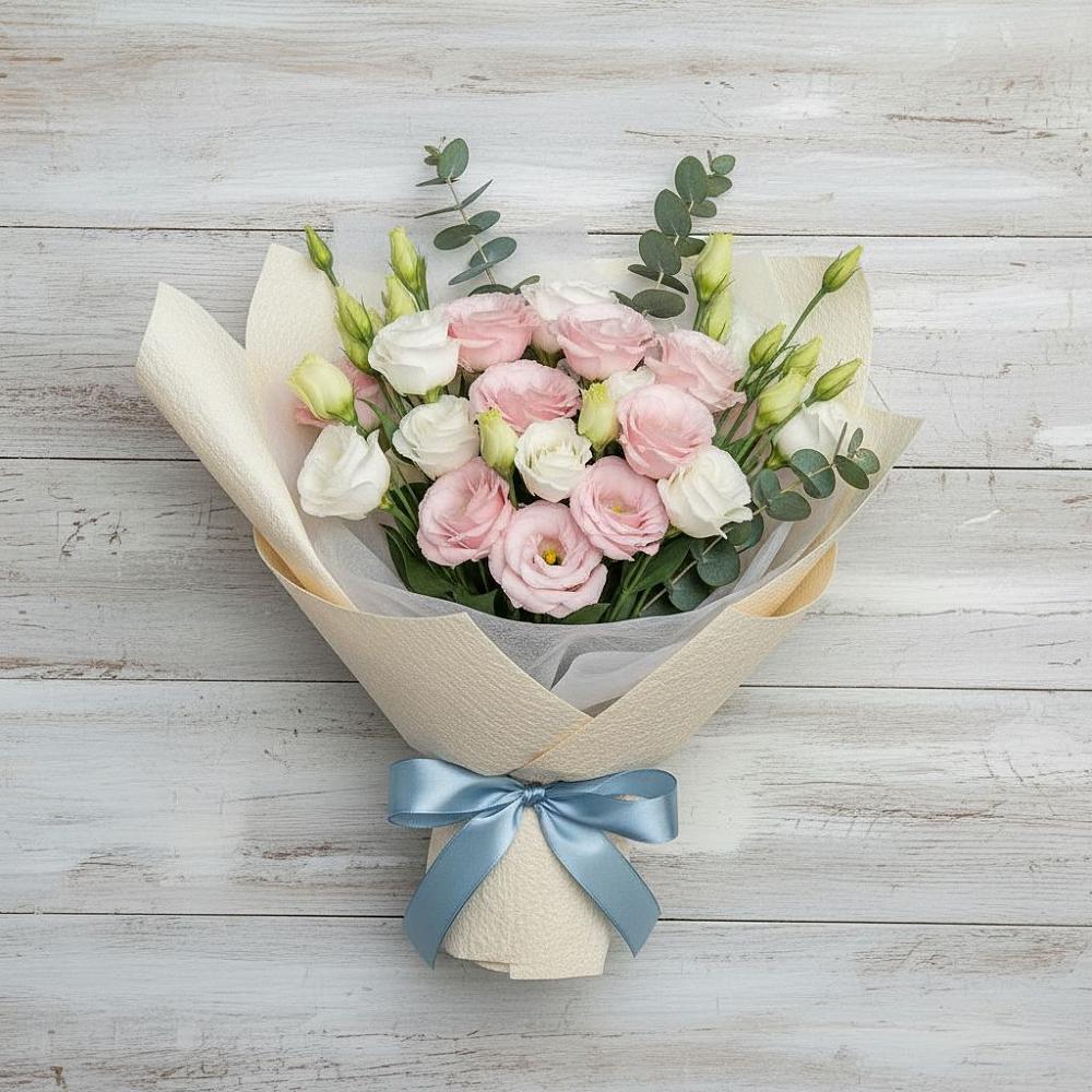 Букет цветов из: Лизиантусы в Кошехабль